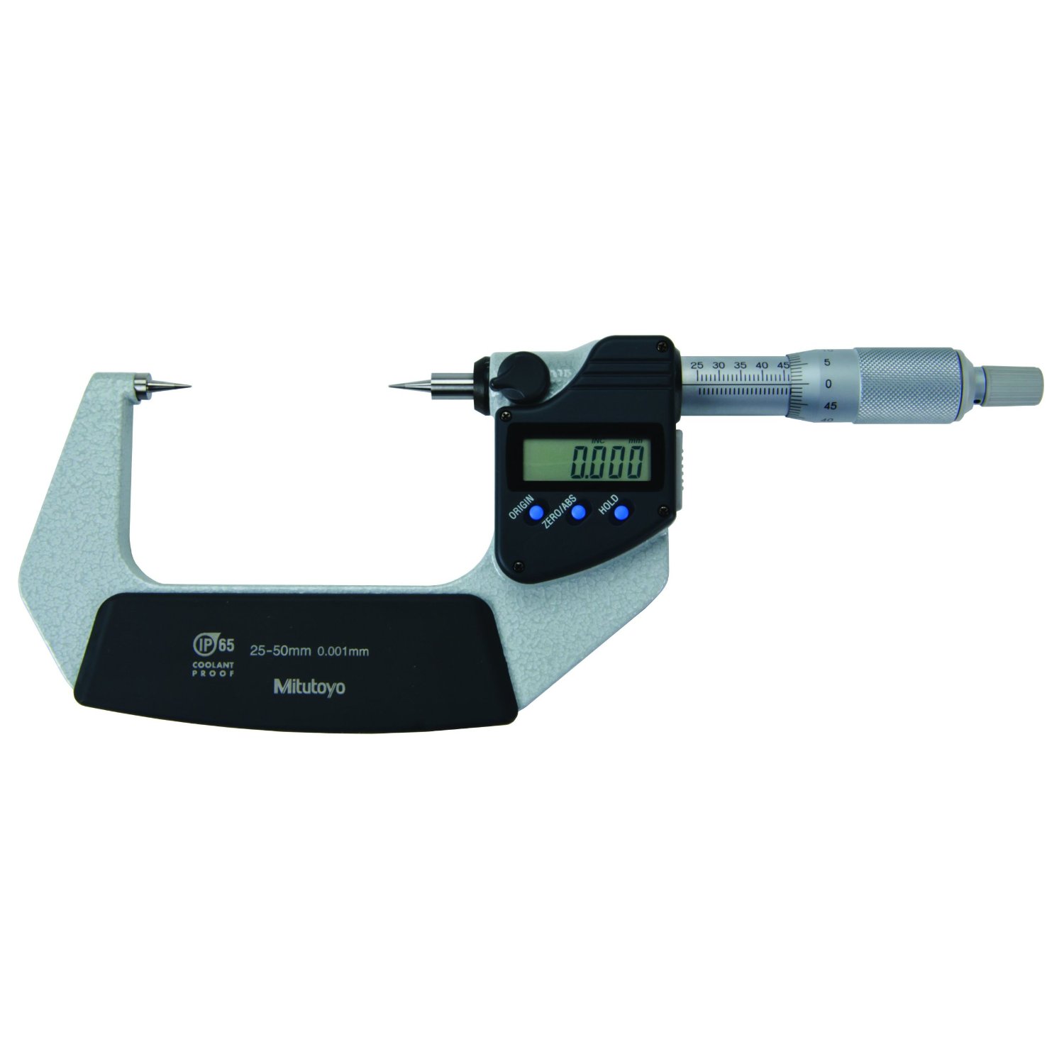 Mitutoyo 342-261 Digimatic Point Micrometer 0-25MM - Click Image to Close